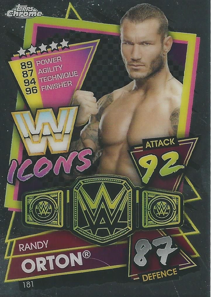WWE Topps Slam Attax Chrome 2021 Trading Cards Randy Orton No.181