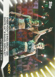 WWE Topps Women Division 2021 Trading Card Rhea Ripley and Ember Moon No.81