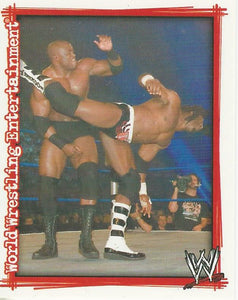 WWE Topps Superstars Uncovered 2007 Sticker Collection Booker T No.181