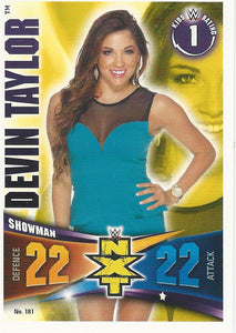 WWE Topps Slam Attax Rivals 2014 Trading Card Devin Taylor No.181 NXT