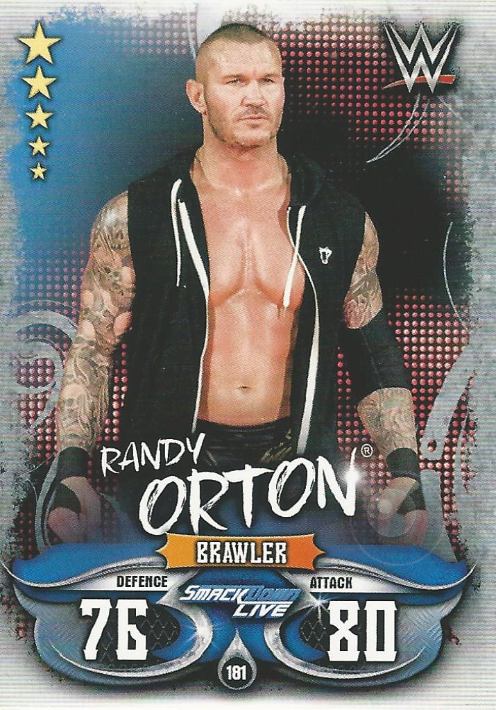 WWE Topps Slam Attax Live 2018 Trading Card Randy Orton No.181