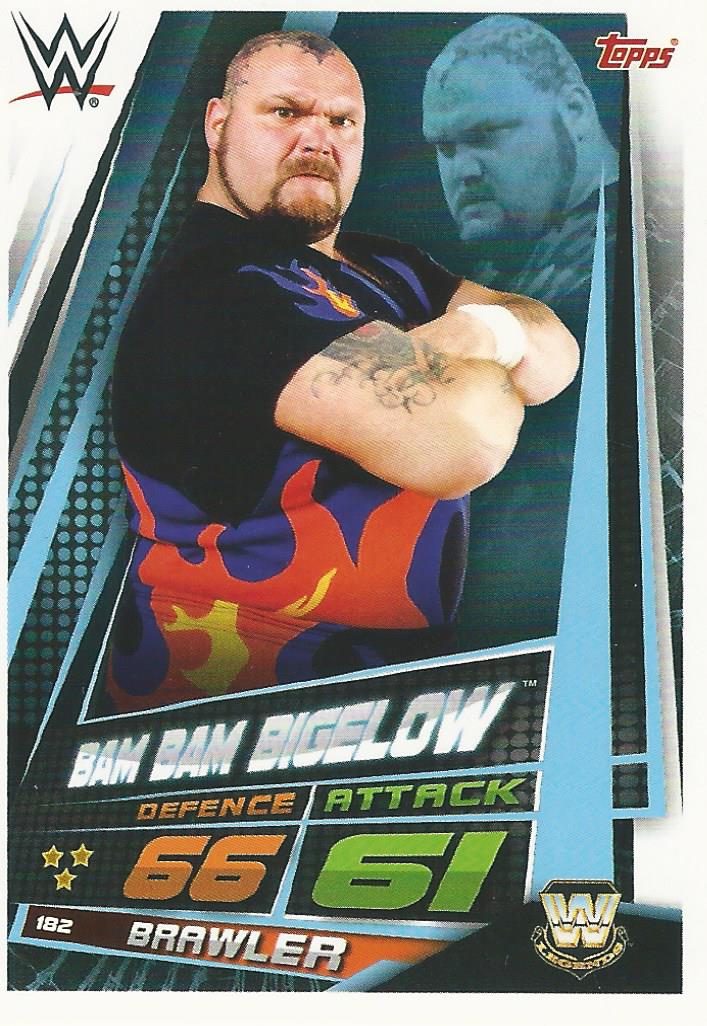 WWE Topps Slam Attax Universe 2019 Trading Card Bam Bam Bigelow No.182