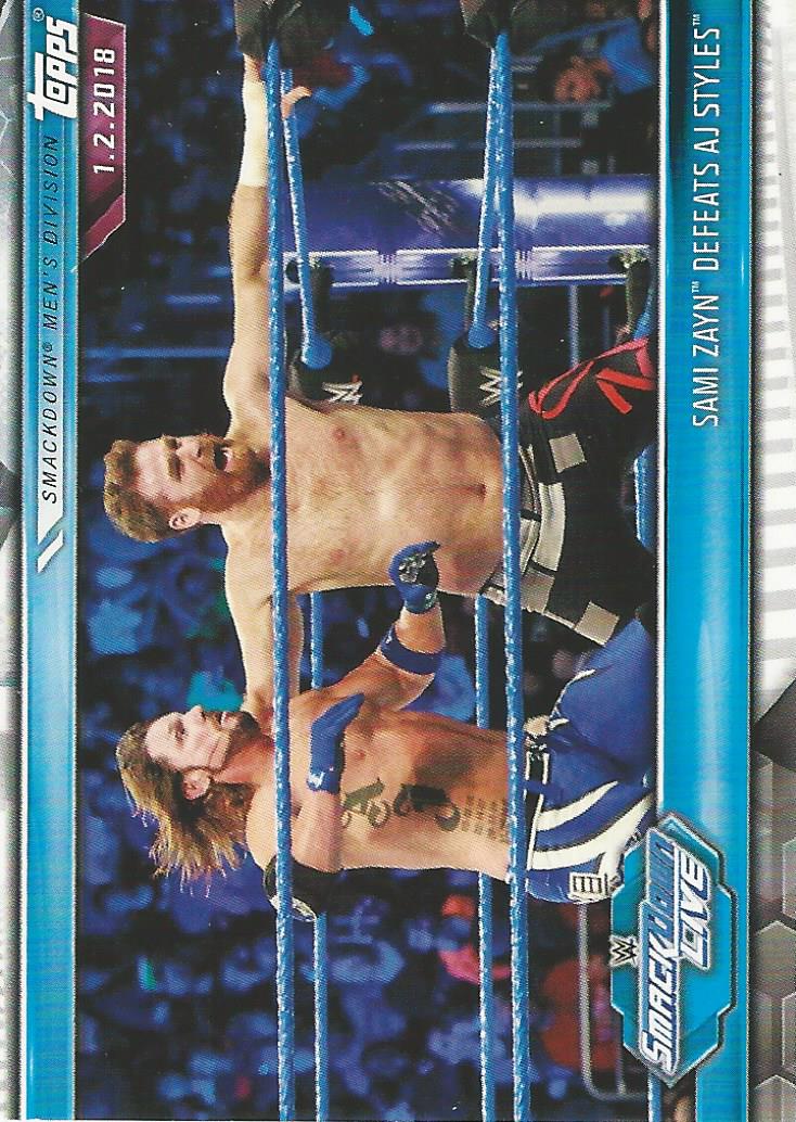 WWE Topps Champions 2019 Trading Cards Sami Zayn No.82