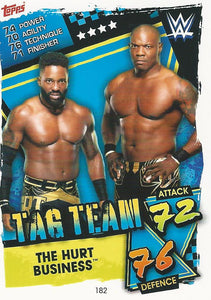 WWE Topps Slam Attax 2021 Trading Card The Hurt Business No.182