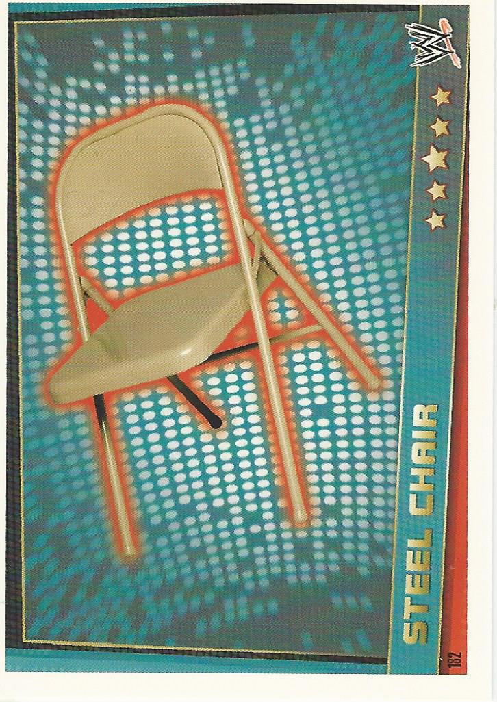 WWE Topps Slam Attax Rebellion 2012 Trading Card Steel Chair No.182