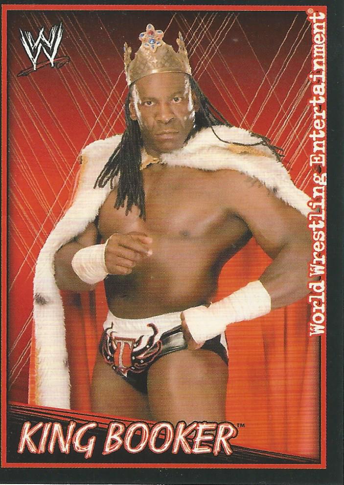 WWE Topps Superstars Uncovered 2007 Sticker Collection Booker T No.182
