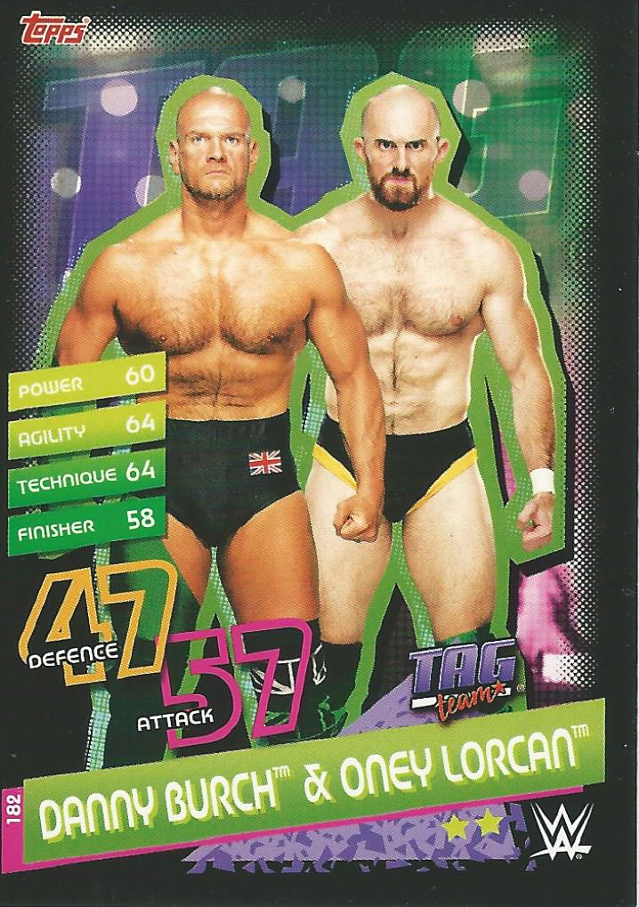 WWE Topps Slam Attax Reloaded 2020 Trading Card Danny Burch & Oney Lorcan No.182