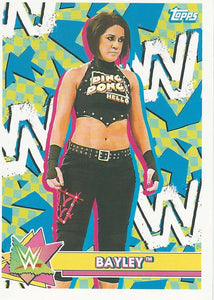 WWE Topps Heritage 2021 Sticker Card Bayley S-3