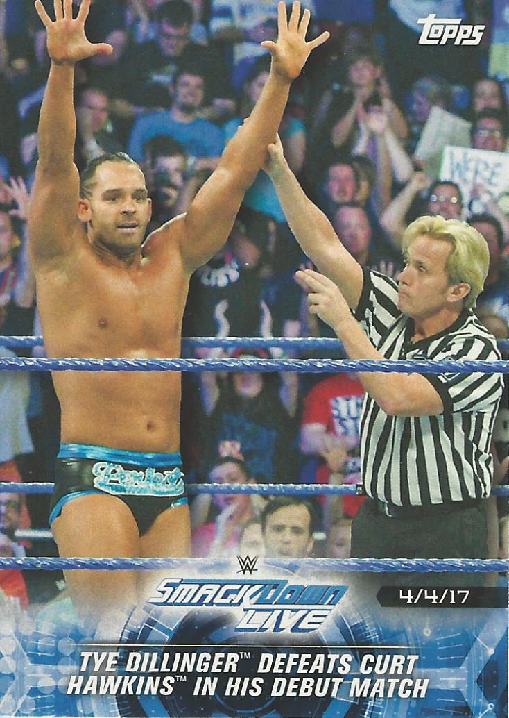 WWE Topps Road to Wrestlemania 2018 Trading Cards Tye Dillinger No.82
