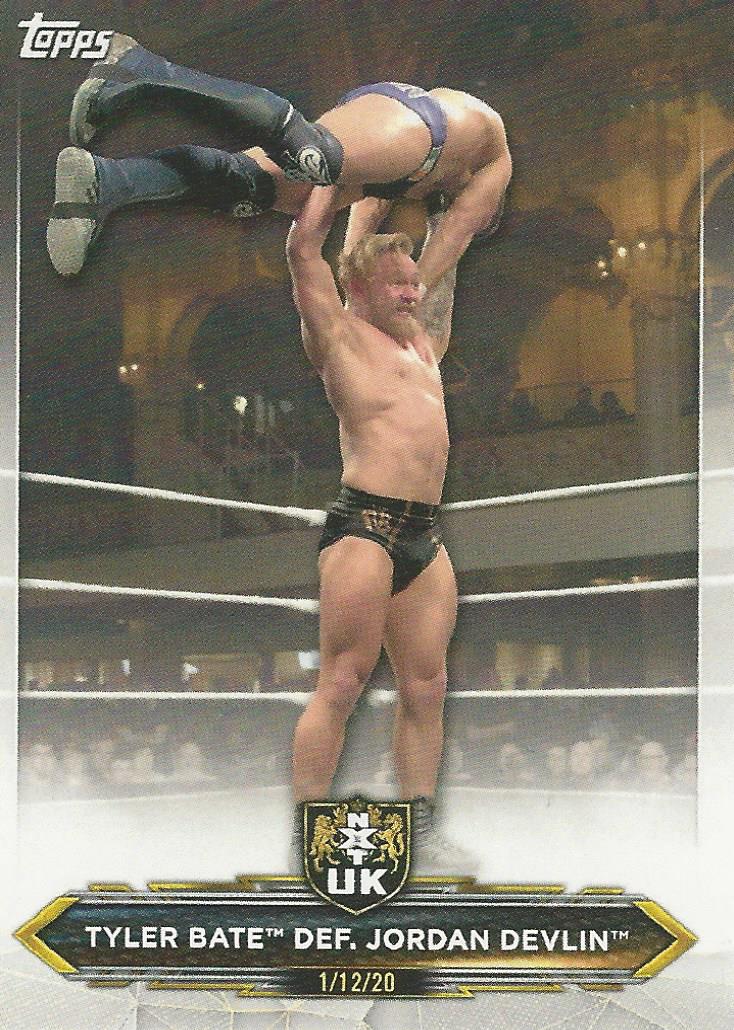 WWE Topps NXT 2020 Trading Cards Tyler Bate No.82