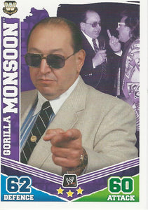 WWE Topps Slam Attax Mayhem 2010 Trading Card Gorilla Monsoon No.182