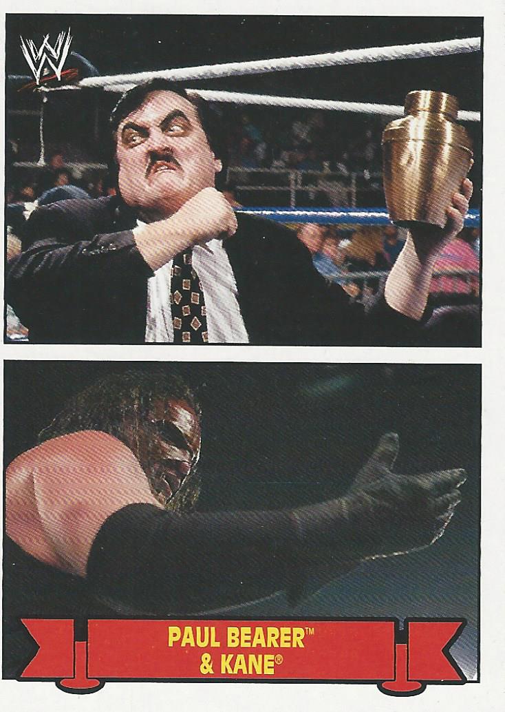 WWE Topps Heritage 2012 Trading Cards Family History Paul Bearer and Kane 10 of 10