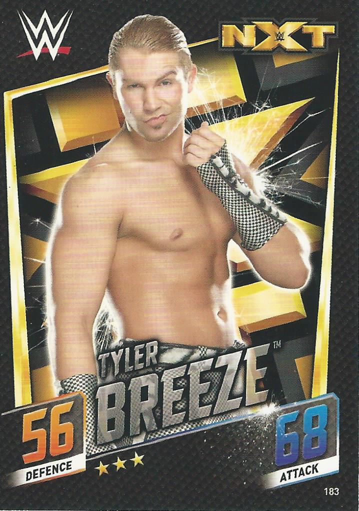 WWE Topps Slam Attax 2015 Then Now Forever Trading Card Tyler Breeze No.183 NXT