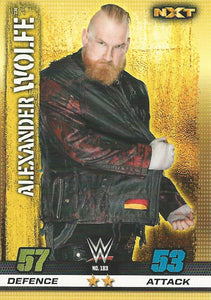 WWE Topps Slam Attax 10th Edition Trading Card 2017 NXT Alexander Wolfe No.183