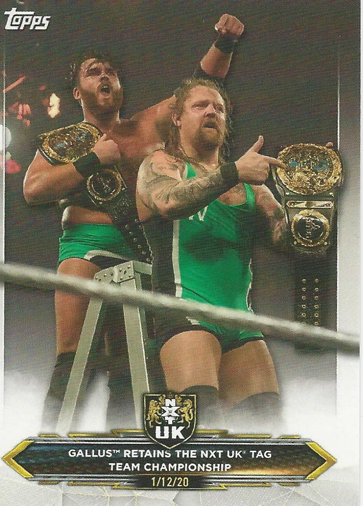 WWE Topps NXT 2020 Trading Cards Gallus No.83