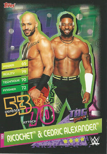 WWE Topps Slam Attax Reloaded 2020 Trading Card Ricochet & Cedric Alexander No.183