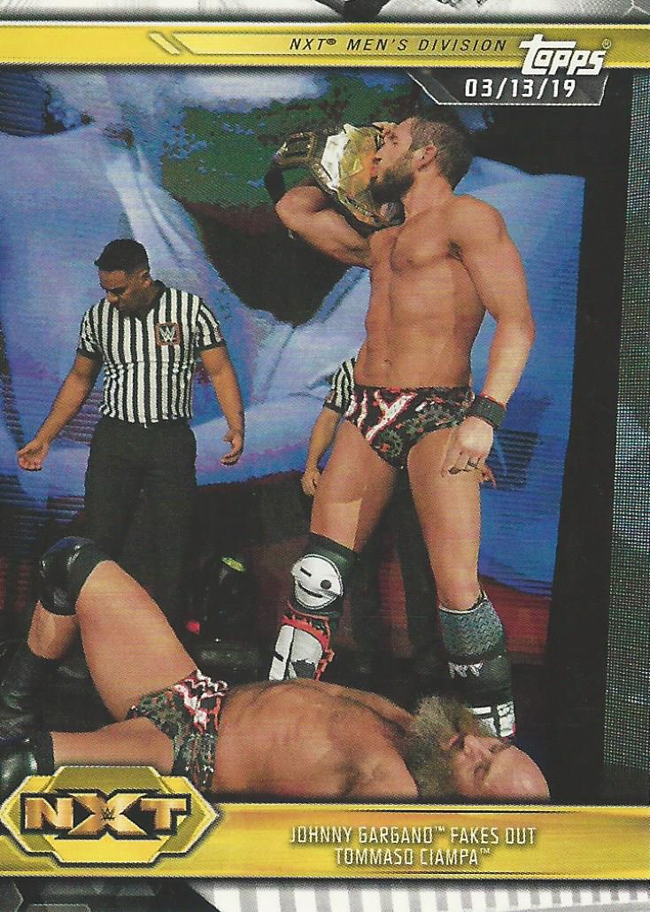 WWE Topps NXT 2019 Trading Cards Johnny Gargano No.83