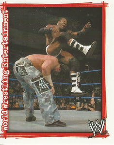 WWE Topps Superstars Uncovered 2007 Sticker Collection Booker T No.183