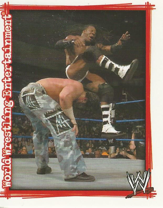 WWE Topps Superstars Uncovered 2007 Sticker Collection Booker T No.183