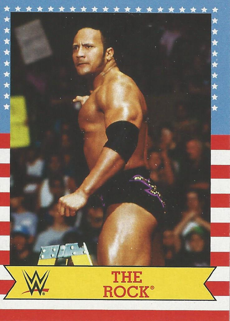 WWE Topps Heritage 2017 Trading Card The Rock No.23