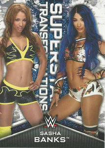 WWE Topps Women Division 2020 Trading Cards Sasha Banks ST-14