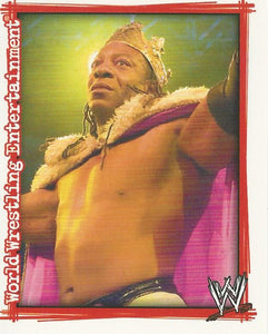 WWE Topps Superstars Uncovered 2007 Sticker Collection Booker T No.184