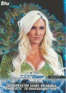 WWE Topps Road to Wrestlemania 2018 Trading Cards Charlotte Flair No.84