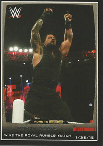WWE Topps Road to Wrestlemania 2015 Trading Cards Roman Reigns No.85