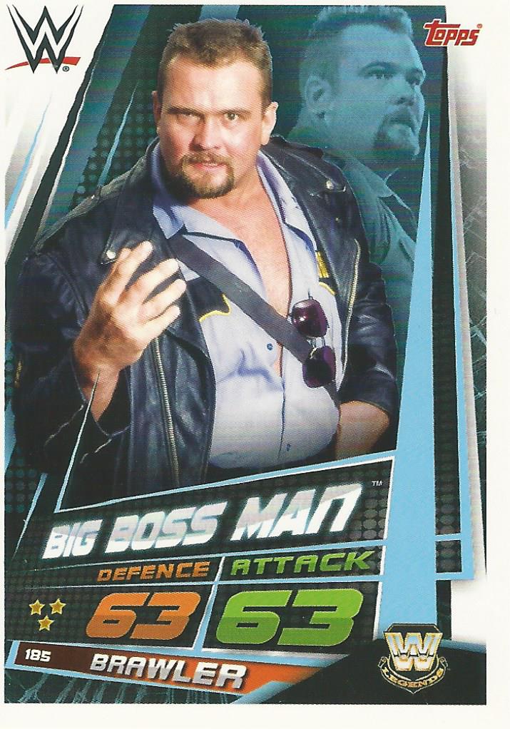 WWE Topps Slam Attax Universe 2019 Trading Card Big Boss Man No.185