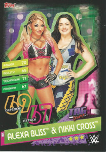 WWE Topps Slam Attax Reloaded 2020 Trading Card Alexa Bliss & Nikki Cross No.185