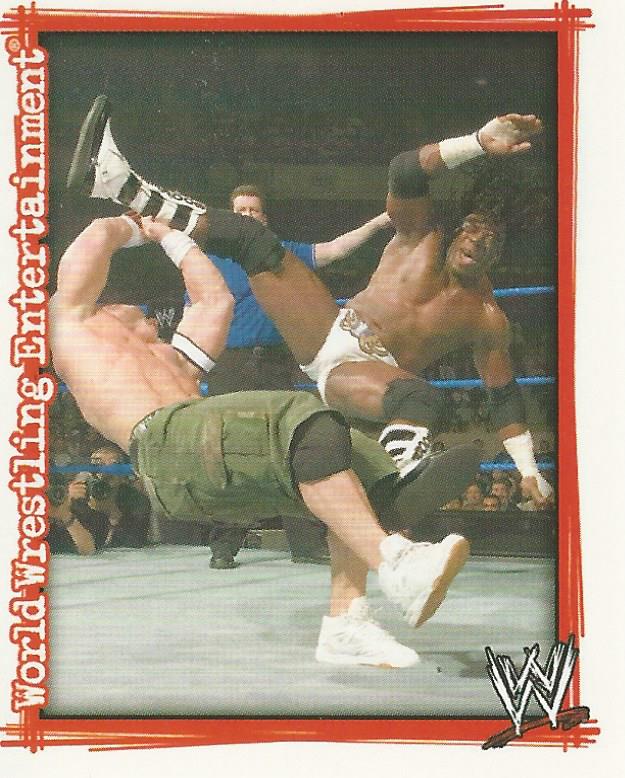 WWE Topps Superstars Uncovered 2007 Sticker Collection Booker T No.185
