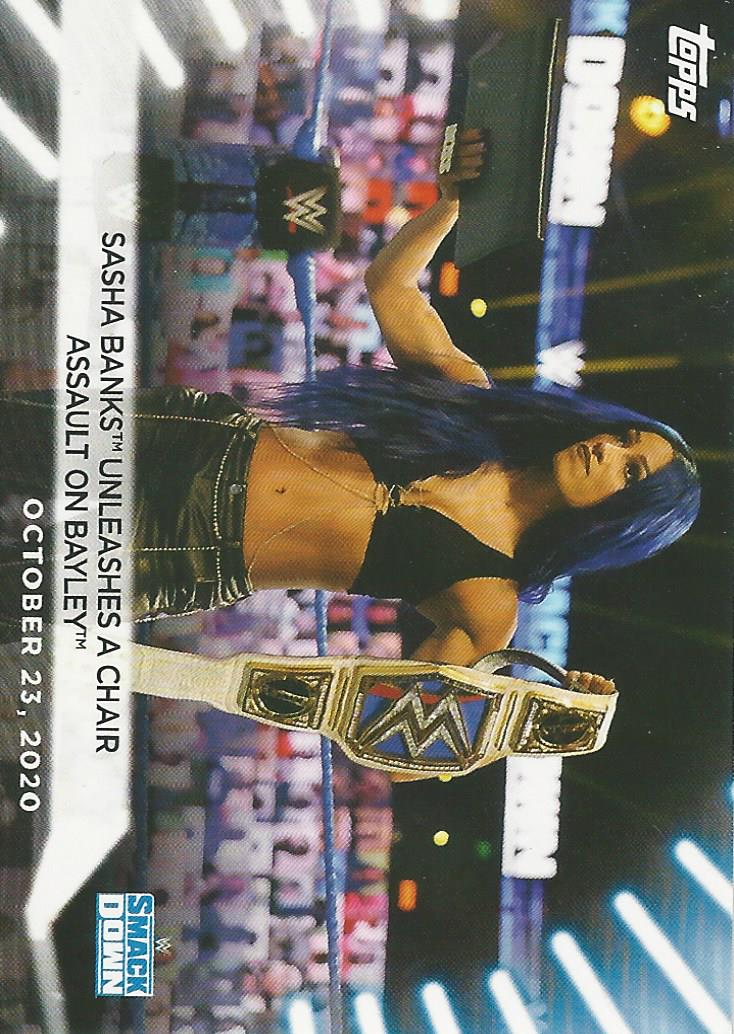 WWE Topps Women Division 2021 Trading Card Sasha Banks No.85