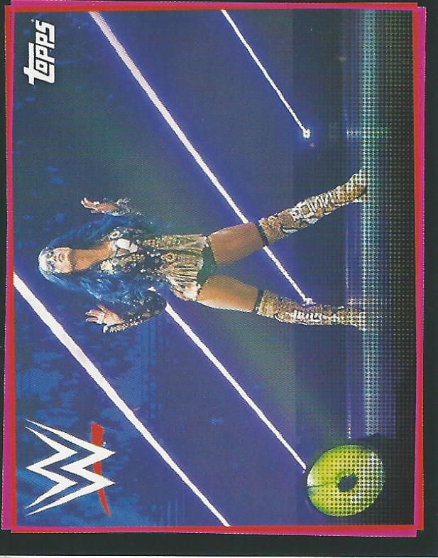 WWE Topps Road to Wrestlemania Stickers 2021 Sasha Banks No.186