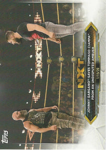 WWE Topps NXT 2020 Trading Cards Johnny Gargano and Tommaso Ciampa No.87