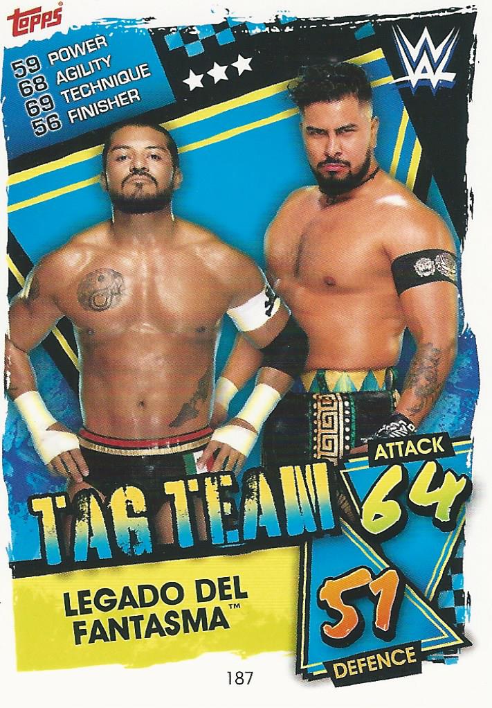 WWE Topps Slam Attax 2021 Trading Card Legado Del Fantasma No.187