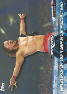 WWE Topps Road to Wrestlemania 2018 Trading Cards Shinsuke Nakamura No.87