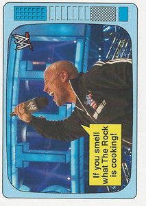 WWE Topps Heritage 2012 Trading Cards Superstars Speak The Rock 11 of 20