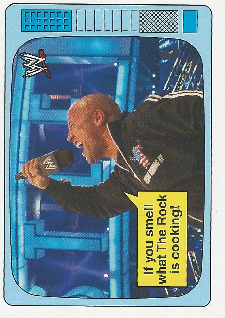 WWE Topps Heritage 2012 Trading Cards Superstars Speak The Rock 11 of 20