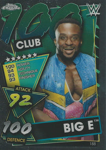 WWE Topps Slam Attax Chrome 2021 Trading Cards Big E No.188