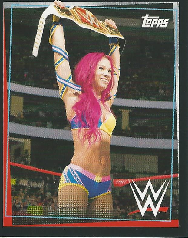 WWE Topps Road to Wrestlemania Stickers 2021 Sasha Banks No.188