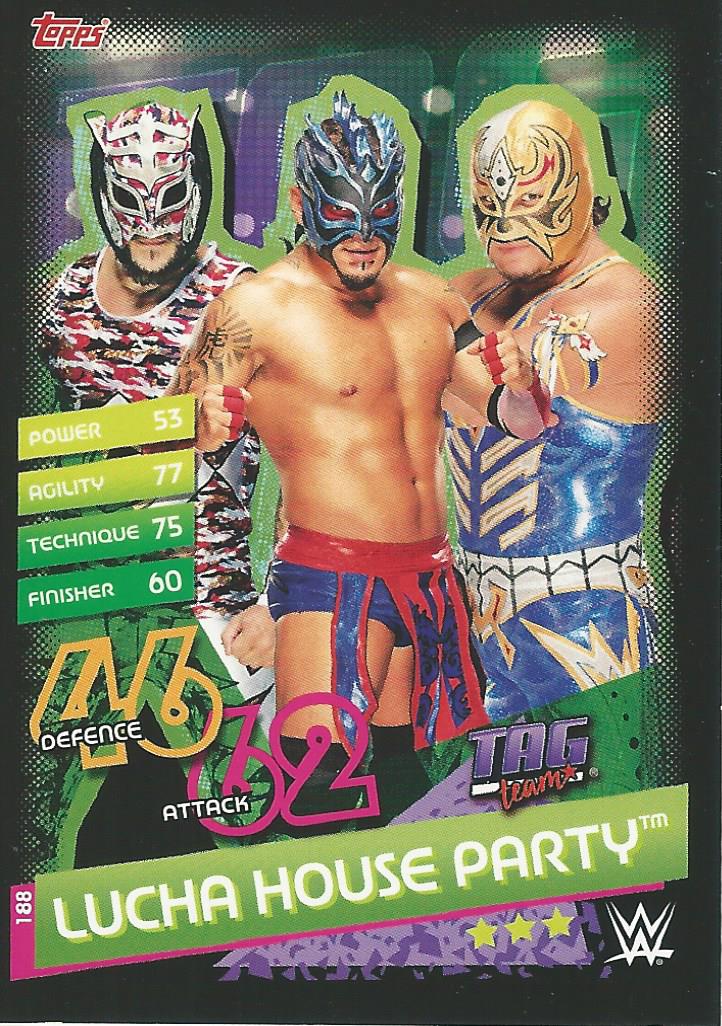 WWE Topps Slam Attax Reloaded 2020 Trading Card Lucha House Party No.188