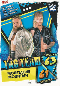 WWE Topps Slam Attax 2021 Trading Card Moustache Mountain No.189