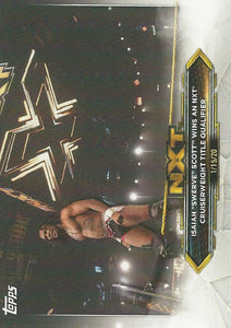 WWE Topps NXT 2020 Trading Cards Isaiah "Swerve" Scott No.89