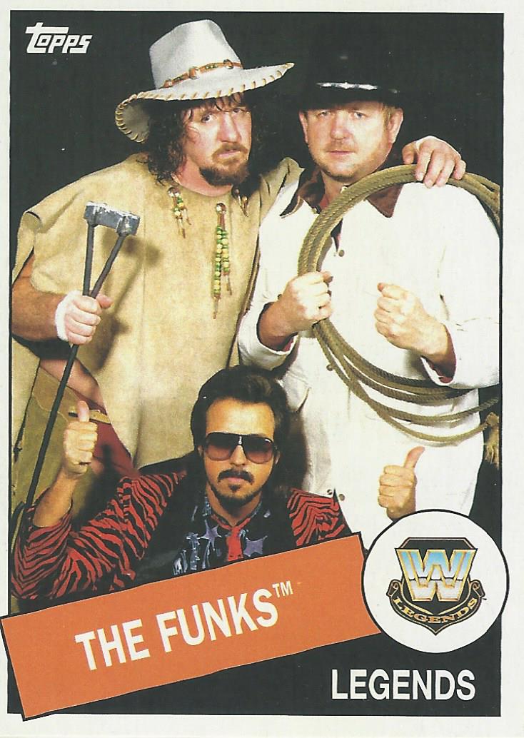 WWE Topps Heritage 2015 Trading Card The Funks and Jimmy Hart No.18