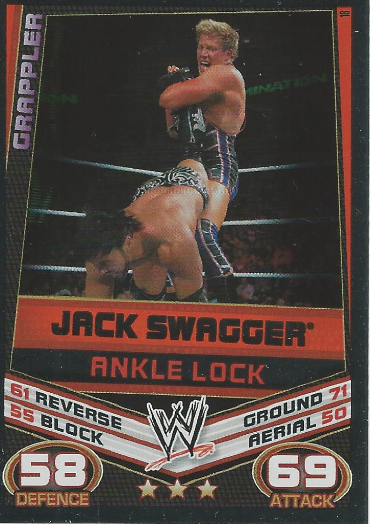 WWE Topps Slam Attax Rebellion 2012 Trading Card Jack Swagger No.18