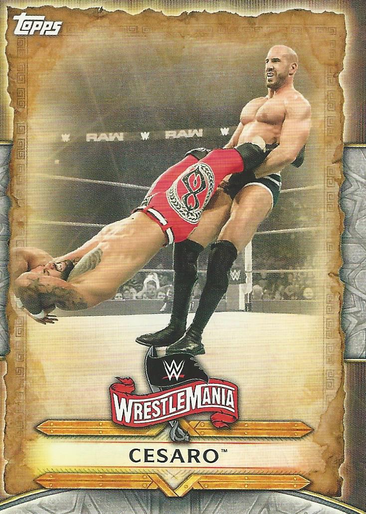 WWE Topps Road to Wrestlemania 2020 Trading Cards Cesaro WM-18