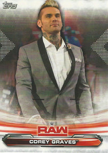 WWE Topps Raw 2019 Trading Card Corey Graves No.18