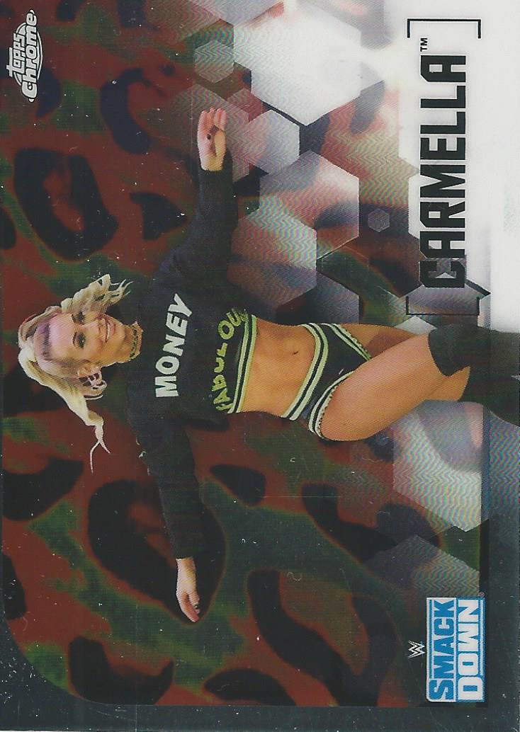 WWE Topps Chrome 2020 Trading Cards Carmella No.18