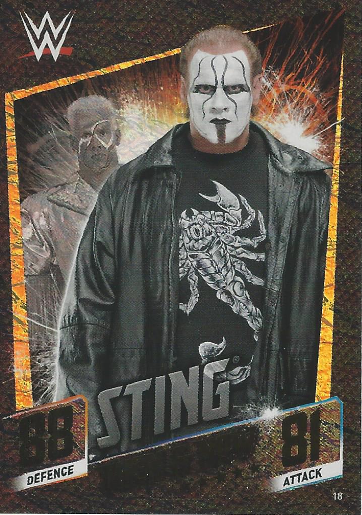 WWE Topps Slam Attax 2015 Then Now Forever Trading Card Sting No.18