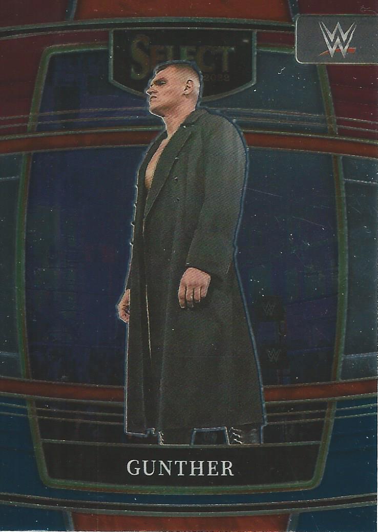 WWE Panini Select Trading Cards 2022 Red/Silver/Blue Gunther No.18